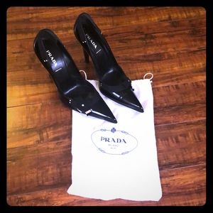 Prada leather heels